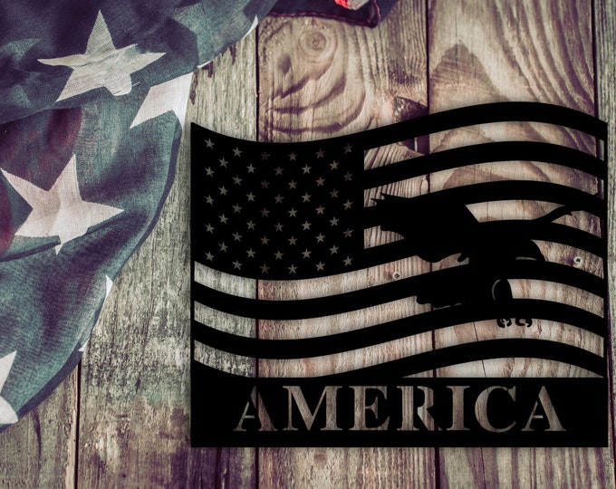 Customized American Flag Sign, Patriotic sign, American Flag Wall Decor, Metal American Flag Sign, Customized Patriotic Sign
