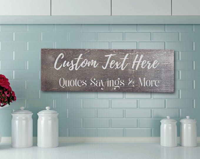 Custom Sign, Custom Wood Sign, Custom Plaque, Custom Kitchen Wall Signs, Customized Wooden Sign, Personalized Wood Signs, Door Signs, Gift