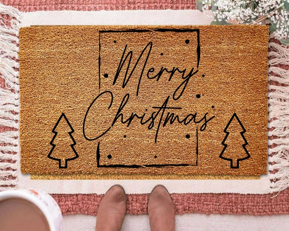 Benvenuto simpatico naso di renna rossa, zerbino natalizio, decorazione  natalizia, tappetino di benvenuto, zerbino natalizio, inverno, regalo di  Natale -  Italia
