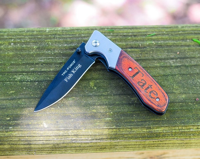 Fathers Day Gift For Dad, First Father's Day Gift, Engraved Pocket Knife with Birthdays of Children, Gift from Wife, Daughter, Gift From Son