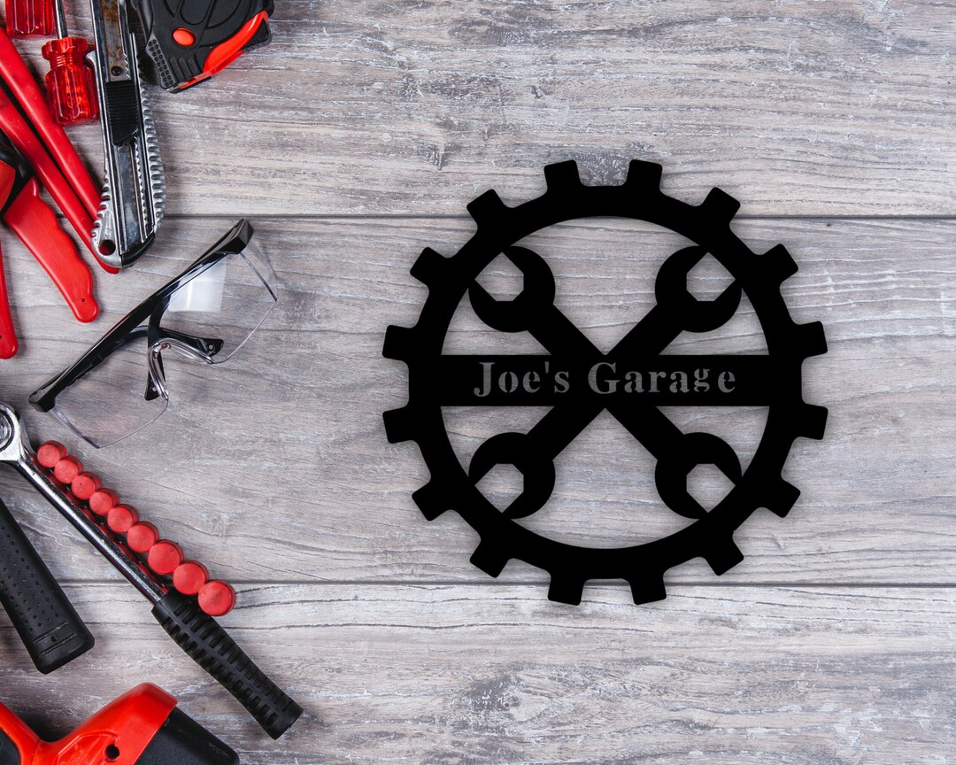 Garage Sign, Custom Shop Sign, Personalized Garage, Dads Garage Shop