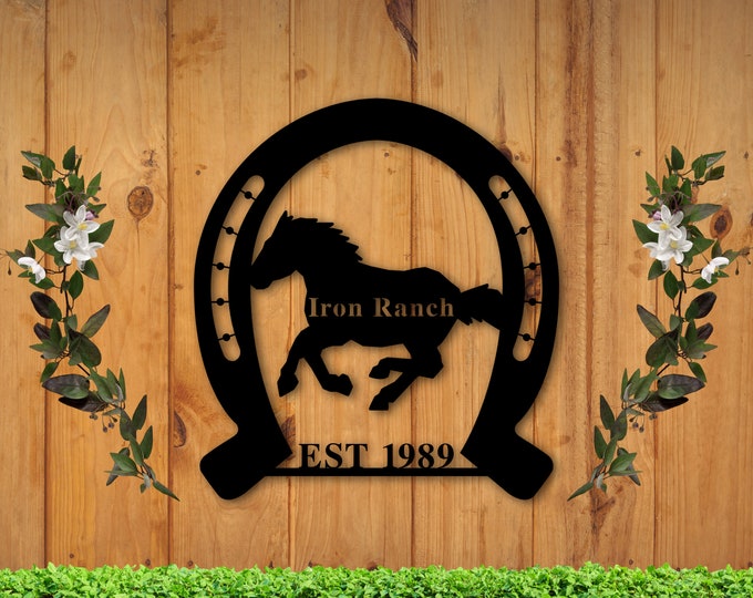 Personalized Family Home Sign, Rustic Ranch Sign, Outdoor Gate Sign, Custom Family Farm Sign, Metal Name Sign, Housewarming Gift,Family Name