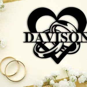 Mr & Mrs Sign, Custom Wedding Name Sign, Mr and Mrs Metal Name, Personalized Last Name Sign, Wedding Gift, Anniversary Gift, Custom Family