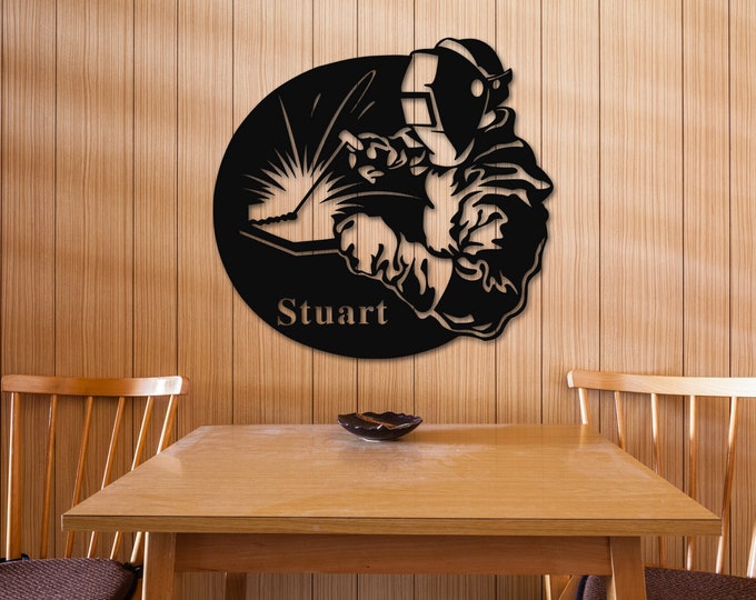 Customized Metal Welding Sign, Sign For Welder, Welder Sign, Personalize Sign, Custom Metal Sign Personalized Gift For Dad Father's Day Gift