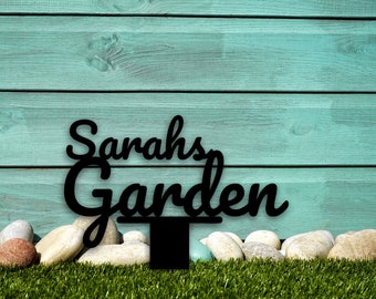Custom Name Sign, Metal Garden Sign, Garden Sign, Metal Sign, Personalized Gift Sign, Custom Garden Sign, Gift for Her, Personalized Gifts