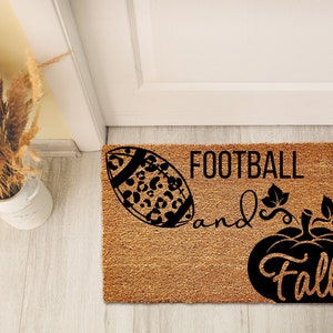Football Season Welcome Mat, Football Fan Door Mat, Sports Welcome Mat, Funny Football Mat, Tis The Season Doormat, Home Decor, Front Porch