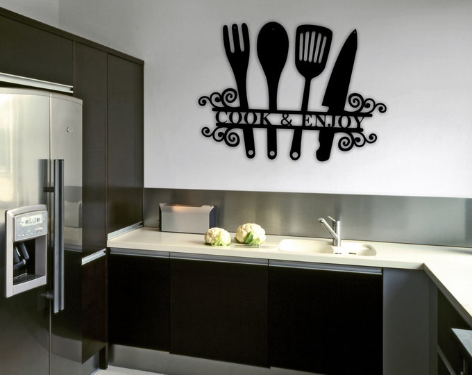 Personalized Kitchen Sign, Kitchen Gifts, Personalized Sign, Outdoor Kitchen Metal Sign, Kitchen Gifts For Her, Personalized Metal Sign Gift