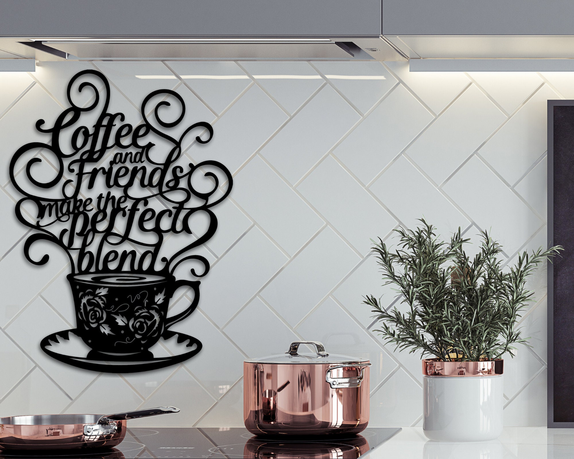 Kitchen Coffee Station Sign Personalized Kitchen Sign Kitchen Wall Decor  Nana Mothers Day Gift - Custom Laser Cut Metal Art & Signs, Gift & Home  Decor