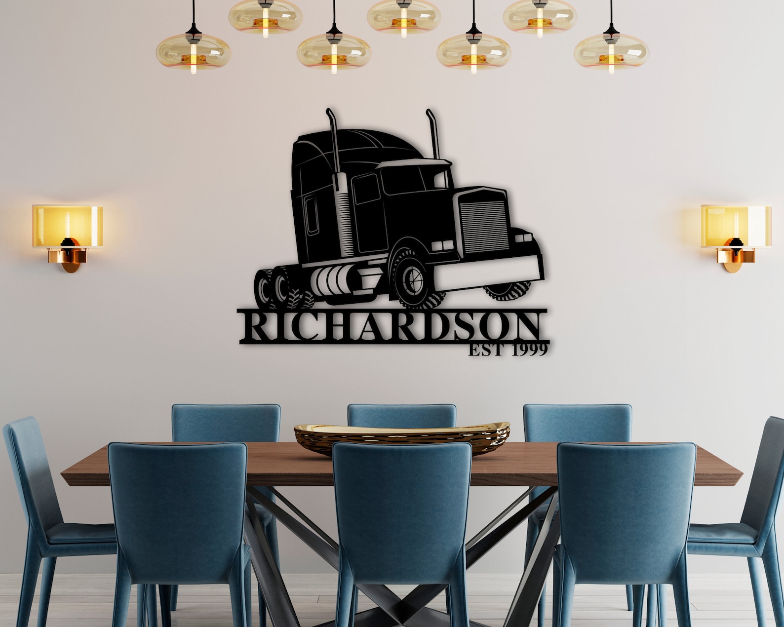 Personalized Trucker Name Metal Sign Truck Driver Gift Gift Etsy