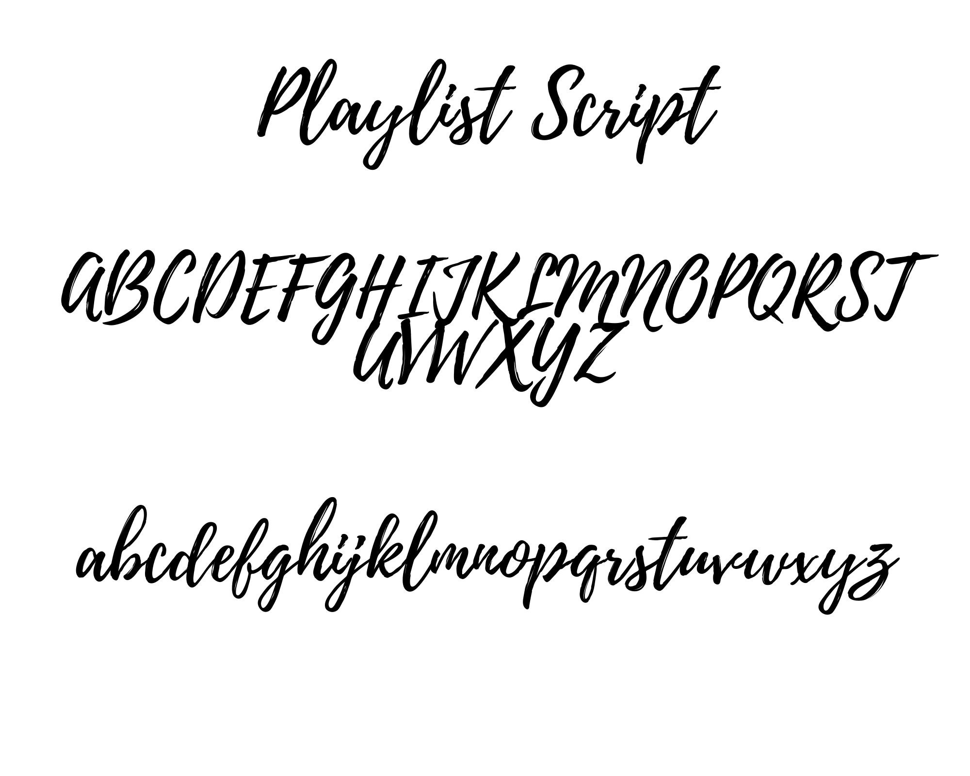 Font Playlist Script - download font