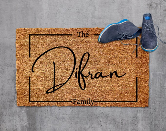 Housewarming Gift, Wedding Gift, Custom Doormat, Personalized Door Mat, Closing Gift, Welcome Mat, Front Door Decor, Gifts for Mom, Realtor