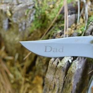Fathers Day Gift For Dad, First Father&#39;s Day Gift, Engraved Pocket Knife with Birthdays of Children, Gift from Wife, Daughter, Son