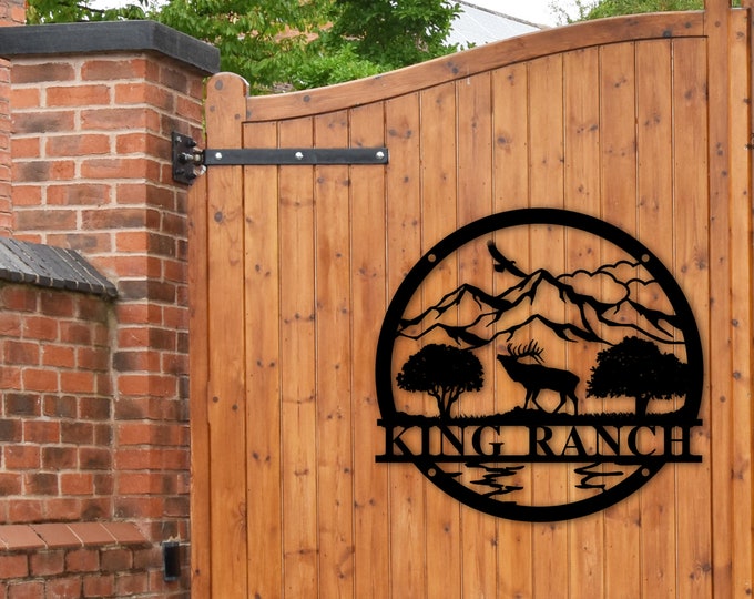 Rustic Ranch Sign, Custom Metal Sign For Home, Metal Farm Sign, Personalized Ranch Sign, Custom Metal Farm Sign, Housewarming Gift, Custom