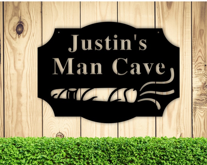 Custom Father's Day Gift, Man Cave Sign, Custom Gift for Dad, Fathers Day Metal Art, Personalized Sign for Father, Father's Day Gift Ideas