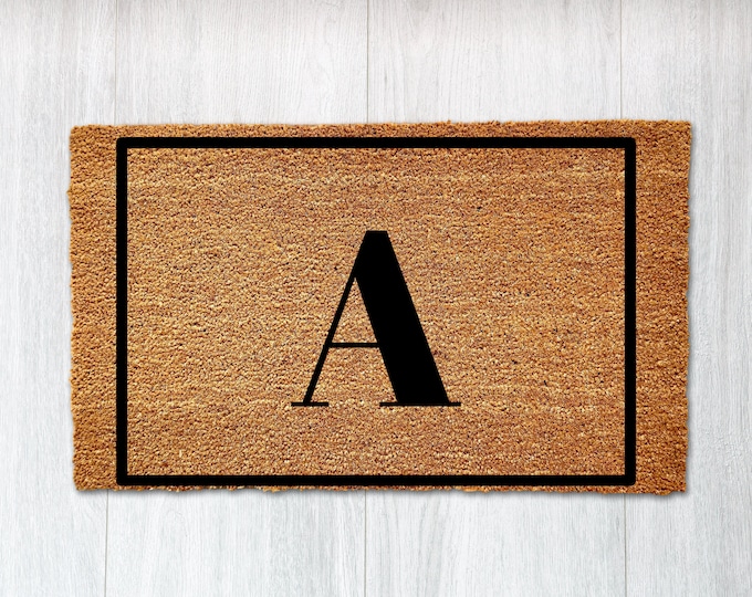 Custom Initial Doormat, Custom Family Doormat, Custom Last Name Doormat, Custom Letter Doormat, Initial Doormat, Custom Doormat, Initial Mat
