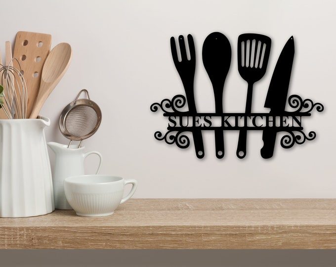 Personalized Kitchen Sign, Custom Sign For Kitchen, Gift For Her, Kitchen Decor, Custom Restaurant Sign, Sign For Nice Restaurant, Business