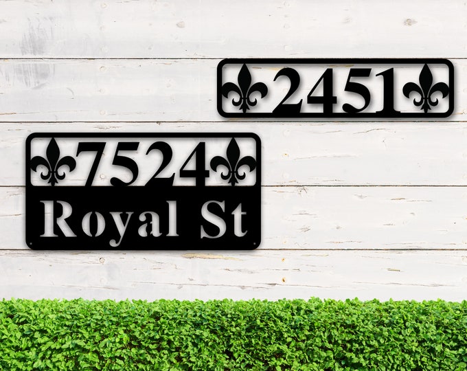 Metal Address Sign for House, Address Plaque, House Number Plaque, Metal Address Numbers, Address Plaque, Front Porch Decor, Metal Signs