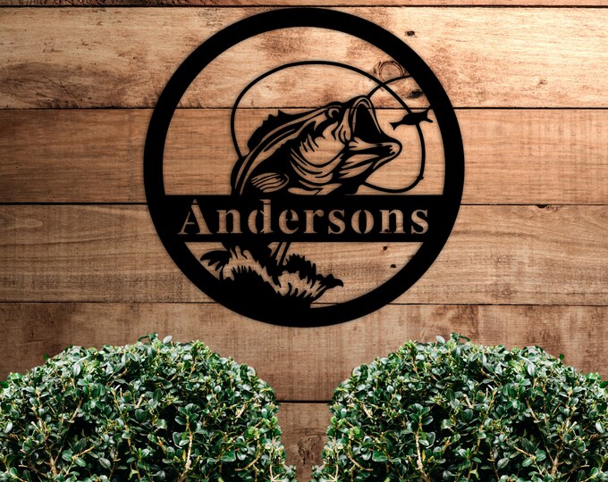Personalized Family Name Metal Sign, Housewarming Gift, Door Hanger, Father's Day Gift, Metal Monogram Sign, Custom Wedding Gift Ideas, Sign
