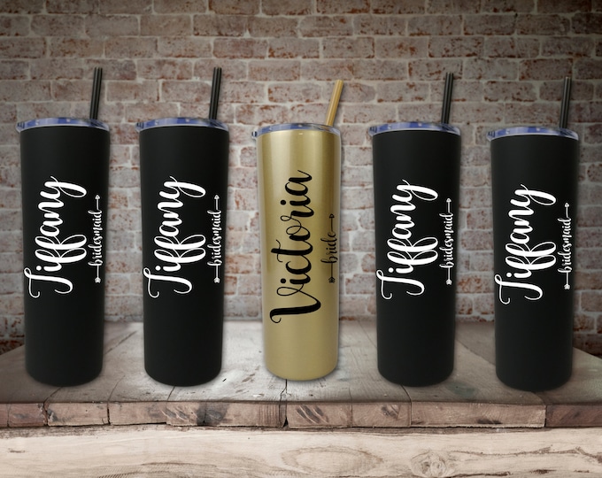 Bridesmaid Gift Ideas, Bridesmaids Gifts On A Budget, Bridesmaid Proposal Box, Brides Tribe, Gifts, Maid Of Honor Tumbler Bridal Party Gifts