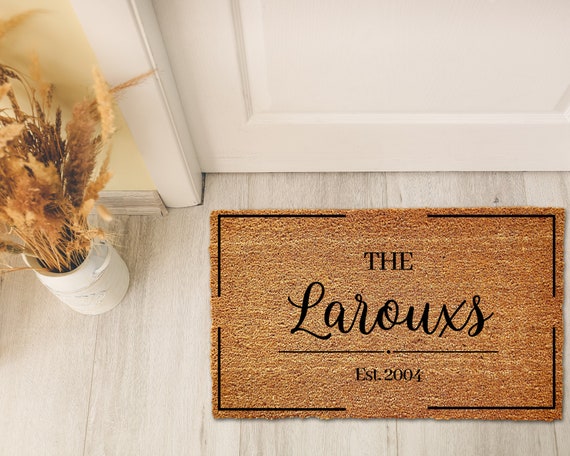 LARGE Custom Doormat Closing Gift Housewarming Gift Wedding Gift