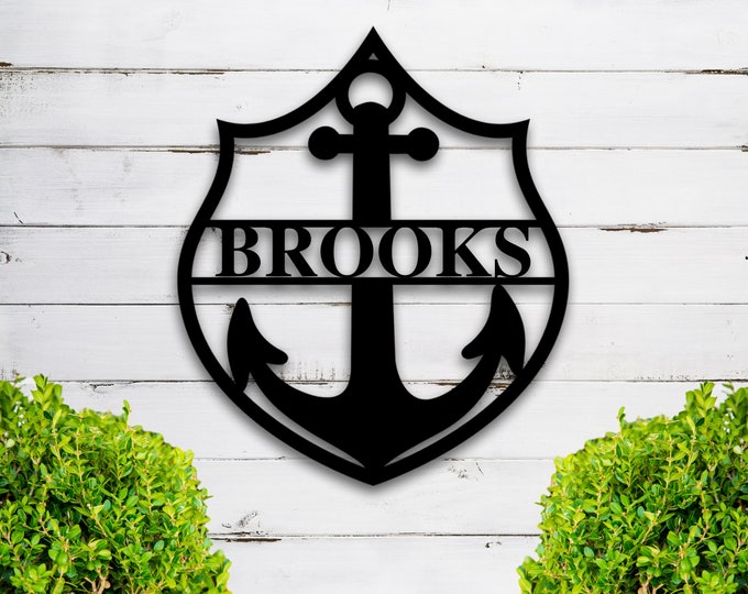 Personalized Family Name Metal Sign, Family Name Sign Housewarming Gift, Door Hanger, Last Name Sign, Metal Wall Art, Wedding Gift