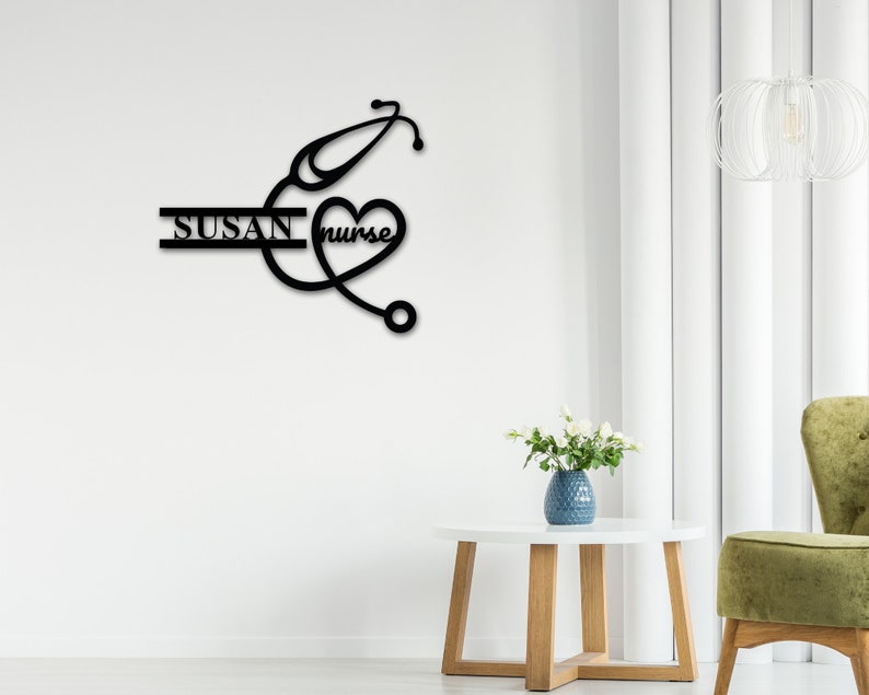 Personalized Nurse Sign Nurse Wall Decor Personalized Nurse Etsy