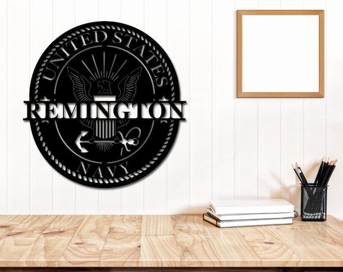 Metal Sign For Navy Soldier, Custom Metal Name Sign, Personalized Metal Wall Hanger, Retirement Gift Ideas, Custom Army Home Decor, Soldiers