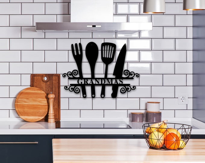 Custom Kitchen Sign, Personalized Kitchen Sign For Home, Custom Kitchen Decor, Kitchen Bar Decor, Rustic Kitchen, Unique Housewarming Gifts
