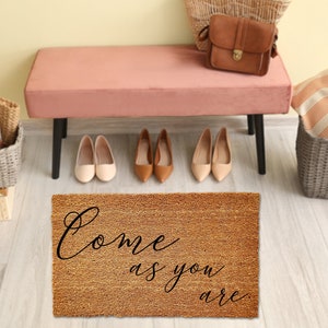 Komm wie du bist Boho Fußmatte, lustige Fußmatte, süße Fußmatte, Boho, Boho Home Decor, Fußmatten, Türmatte, Willkommensmatte, individuelle Fußmatte, individuell
