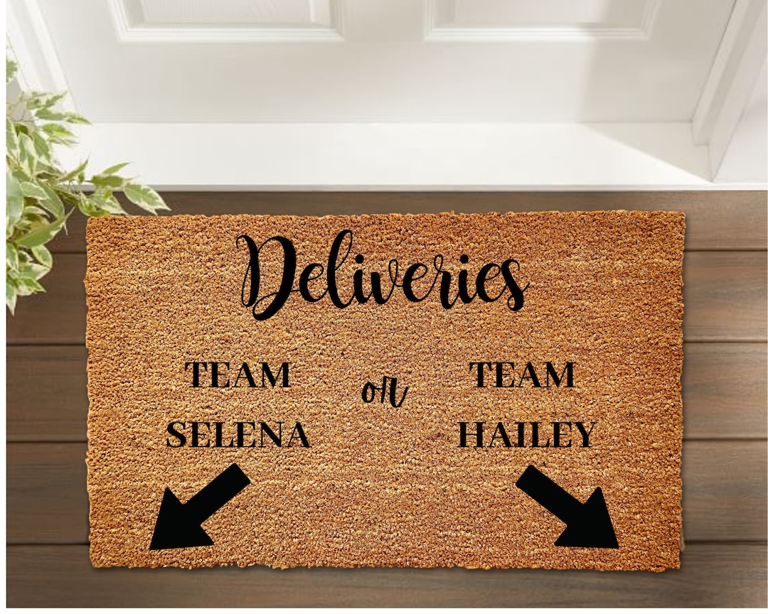 Deliveries Doormat, Team Selena Doormat, Cute Doormat, Selena Gomez