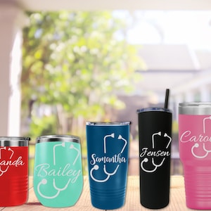Personalized Nurse Tumbler, Personalized Nurse Gift, Nurse Gift, RN Gifts, LPN Gifts, CNA Gifts, Doctor Gift, Personalized Tumbler Gifts