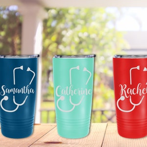 Personalized 20 OZ Tumbler, Custom Travel Mug, Laser Engraved Tumbler, Stainless Steel Mug, Insulated Tumbler, Monogram Tumbler, Customized