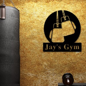 Personalized Home Gym Signs for Workout Room, Personalized Metal Sign, Home Gym Wall Art,Home Gym Decor Personalized Gym Sign Weight Lifting
