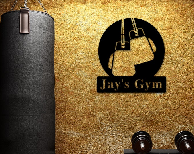 Personalized Home Gym Signs for Workout Room, Personalized Metal Sign, Home Gym Wall Art,Home Gym Decor Personalized Gym Sign Weight Lifting