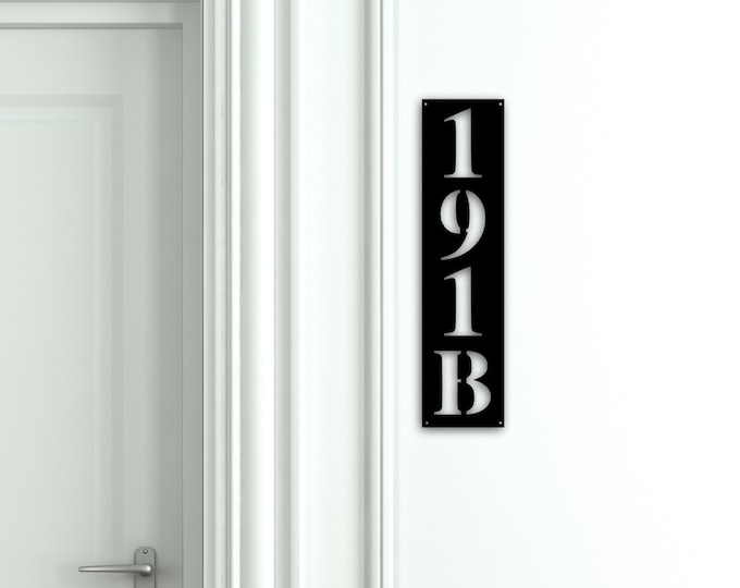 Rustic Address Planter, Address Sign, House Numbers Sign, Address Plaque, New House, Address Planter, Vertical Address Sign, Modern Numbers