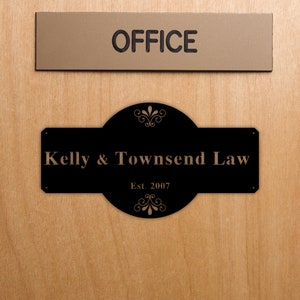 Personalized Metal Sign, Custom Sign, Make Your Own Commercial Sign, Business Name Sign, Unique Gift, Metal Office Sign