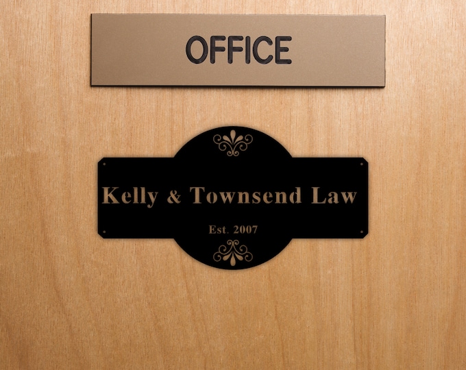 Personalized Metal Sign, Custom Sign, Make Your Own Commercial Sign, Business Name Sign, Unique Gift, Metal Office Sign