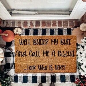 Hellur Doormat, Welcome Mat, Housewarming Doormat, Funny Doormat, Funny Door Mat, Front Rug, Gag Gift, New Home Gift