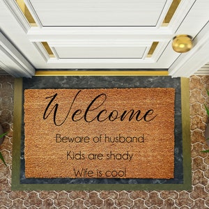 Putting Pants On Doormat, Wait A Minute Doormat, Funny Doormat, Housewarming Gift, Front Door Mat, Custom Doormat, Sarcastic Doormat