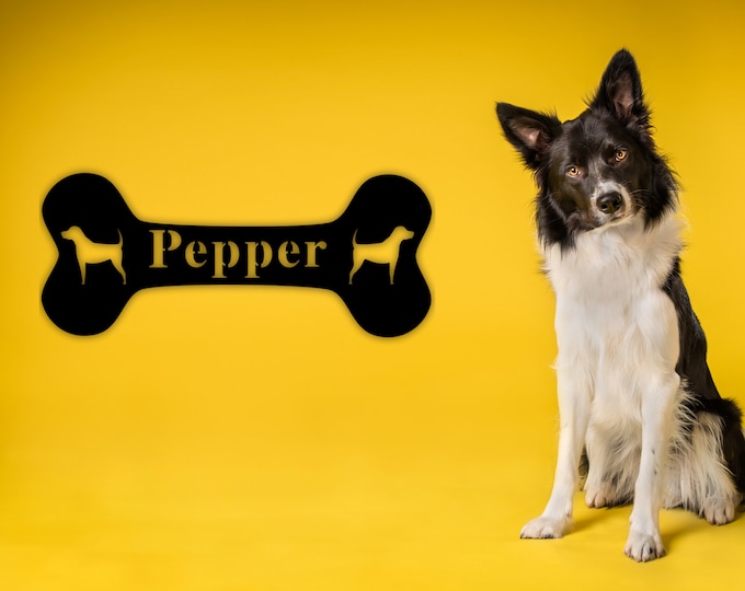 Personalized Pet Name Sign, Metal Sign for dog, , Custom Dog Name Sign, Pet name sign, Personalized Dog Gifts, Personalized gift for dog