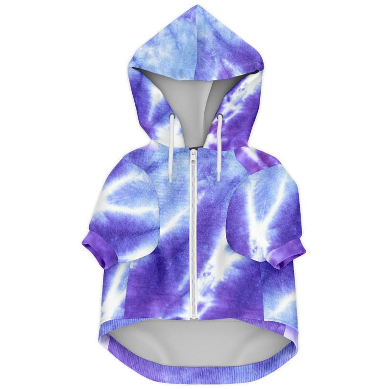 Tie Dye Dog Hoodie Purple Pet Hoodie Dog Gifts Etsy