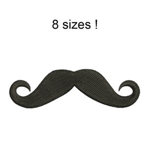 Mustache Embroidery Design, Mustache Machine Embroidery Designs, Mustache Machine Embroidery Design Files, 8 sizes