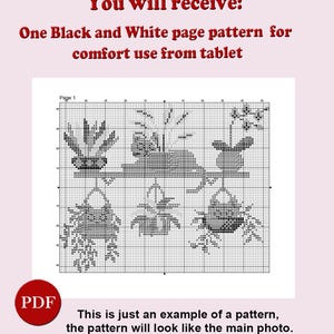 Bitte nicht koks Blumenkranz Kreuzstich-Muster: Badezimmer Humor (PDF-Muster) Bild 3