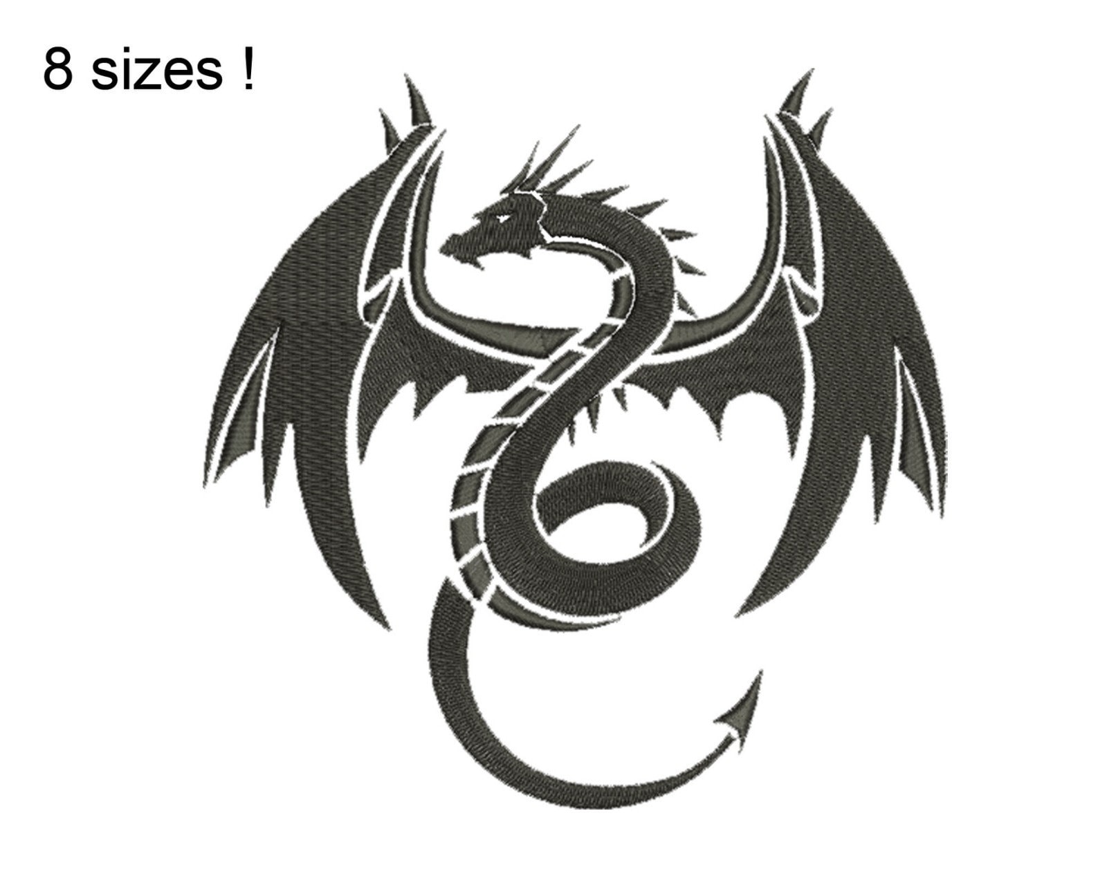 Dragon Embroidery Design Dragon Machine Embroidery Designs - Etsy