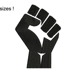 Fist Embroidery Design, Fist Hand Machine Embroidery Designs, Fist Machine Embroidery Design Files, 8 sizes