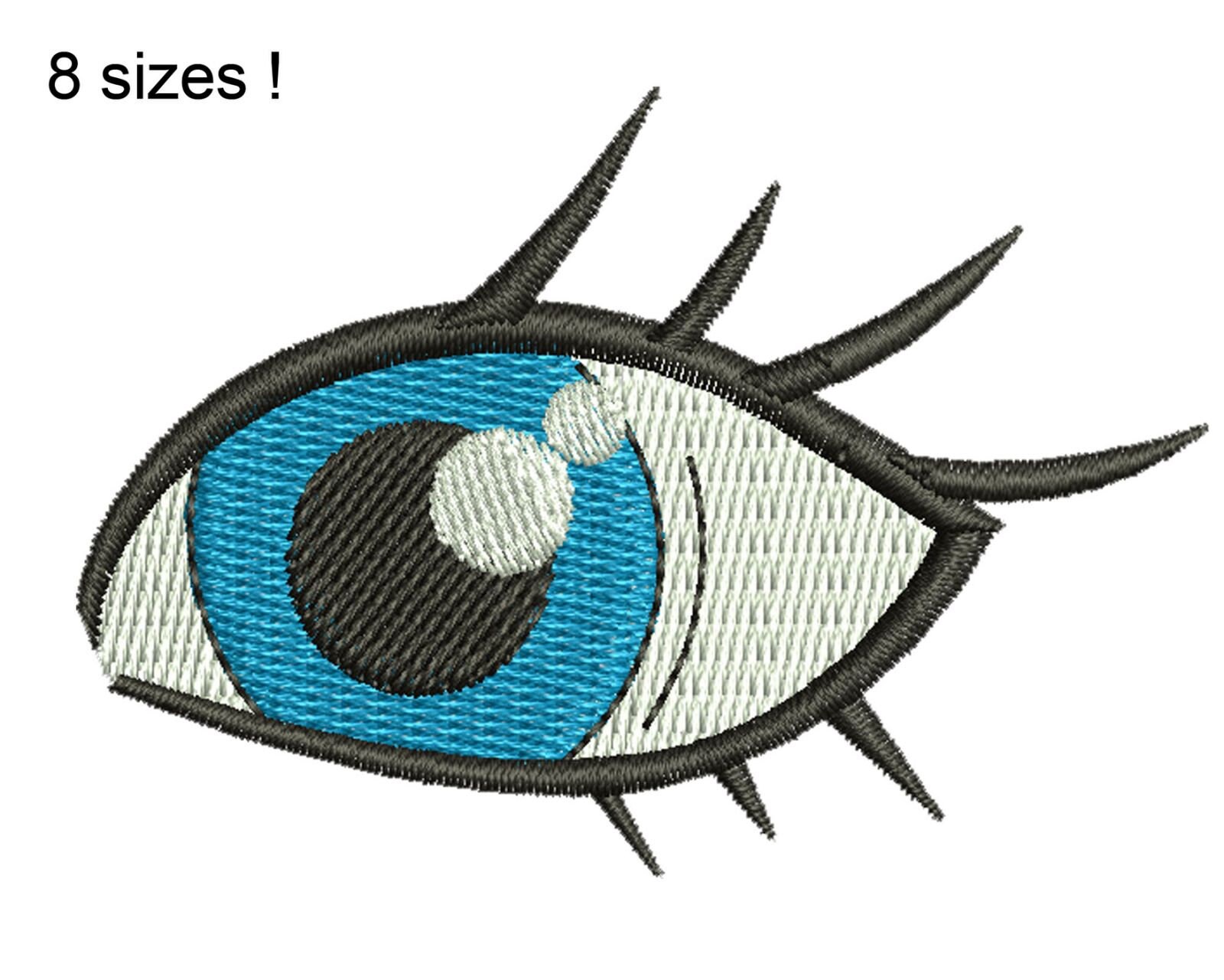 Eye Embroidery Design Nice Eye Machine Embroidery Designs Etsy