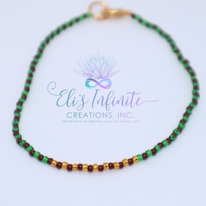 Ilde Africano de Orula y Oya con Cuentas Pequeñas - Hilo / Afrikanisches Armband von Orula und Oya mit kleinen Rocailles & Perlenfaden