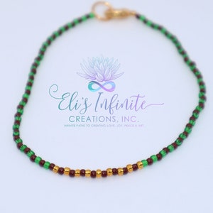 Ilde Africano de Orula y Oya con Cuentas Pequeñas - Elastico / Afrikanisches Armband von Orula und Oya mit kleinen Rocailles & Elastikfaden