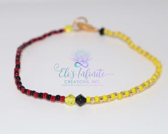 Ilde of Ochun & Eleggua 2mm Small Shiny Seed Beads and 4mm Bicone Czech Crystals - Beading Thread