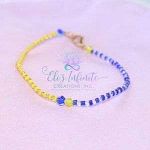 Two Water Ilde Ochun & Yemaya 2mm Seed Beads 4mm Bicone - Beading Thread